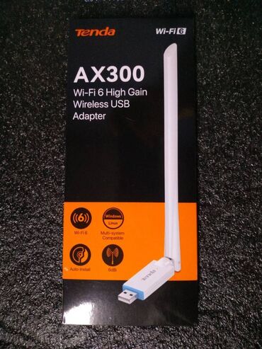 Модемы и сетевое оборудование: Wireless Adapter Tenda U2 150Mbps Wireless USB Adapter 1*6dBi Antenna