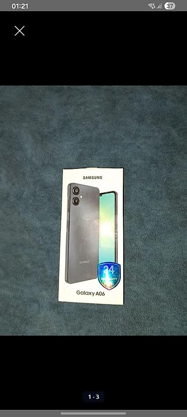 samsung e710: Samsung Galaxy A06, 64 GB, rəng - Mavi, Zəmanət — 1