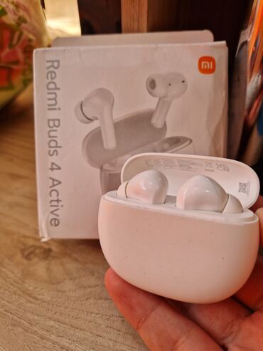 mikro nausnik: İşlənmiş Simsiz (Bluetooth) Qulaqcıqlar, Xiaomi, rəng - Ağ