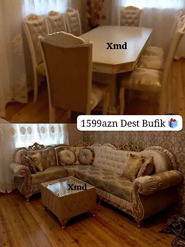 qədimi oturacaqlar: Klassik üslubda qonaq otağı və yemək otağı mebel dəsti. Tərkibi: - — 1