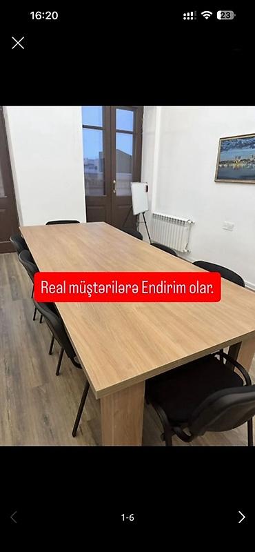 yataq mebeli sifarişi: Endirim olunacaq real müşəriyə-Məhsul: Konfrans/Toplantı masası Masa — 1