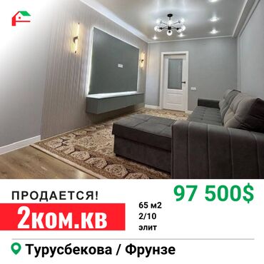 Продажа домов: 2 комнаты, 65 м², Элитка, 2 этаж, Евроремонт