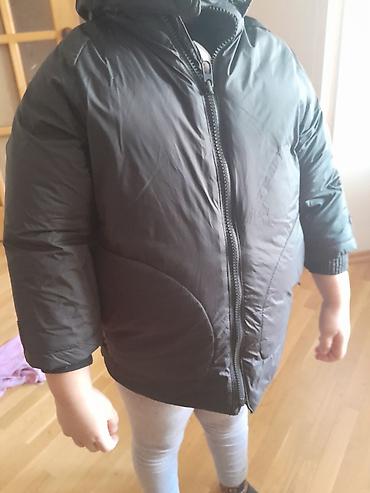 zıp zıp: Uşaq üçün qara rəngli qış gödəkçəsi 4-5 yaş - Model: qalın, şişmə — 1