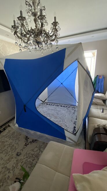 брезент для палатки: Продаю палатку куб, пол из брезента в подарок. 2х2 м