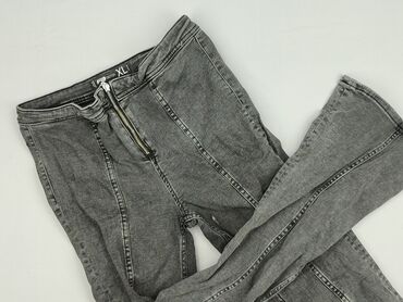legginsy woskowane z wysokim stanem: FB Sister, Jeansy damskie, rozmiar XL