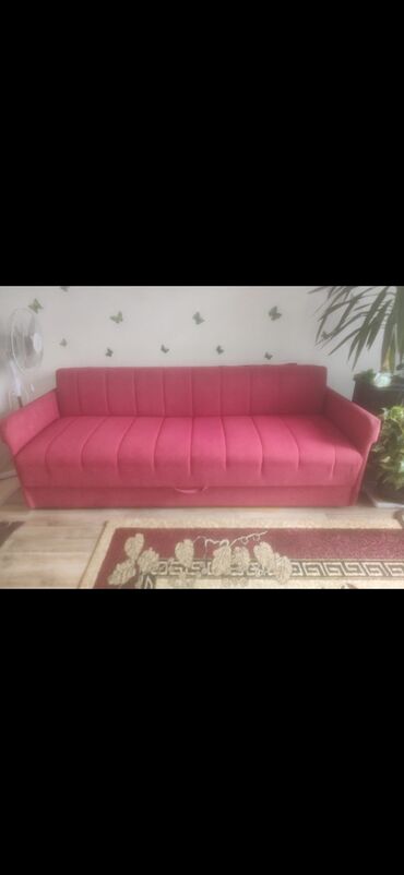 namestaj loznica cene: Three-seat sofas, color - Pink, Used