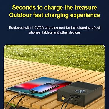 Инструменты для авто: Пуско-зарядное устройство для автомобиля + Компрессор + Повербанк — 13