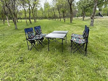study table: Складной походный комплект для пикника: стол + 4 кресла - Состав — 5