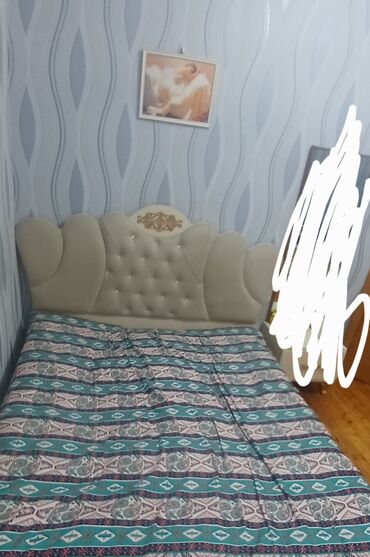 пуфики в баку: Двуспальная кровать, Без подьемного механизма, Без матраса, Без выдвижных ящиков