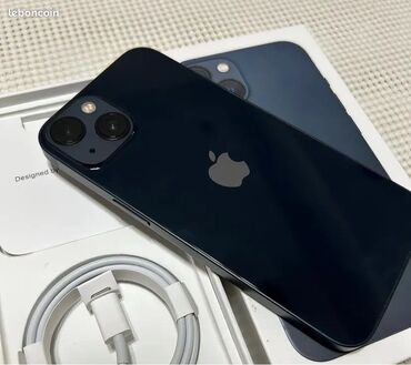 Apple iPhone: IPhone 13, 128 GB, Midnight, Zəmanət, Simsiz şarj, Face ID
