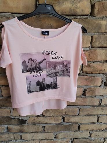 smaragdno zelena: Roze dečija majica Page Young, veličina 134/140 (10 years). Kratak — 3