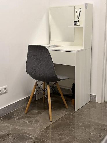 standing mirror: Туалетный столик, Новый, С зеркалом, цвет - Белый, ЛДСП — 5