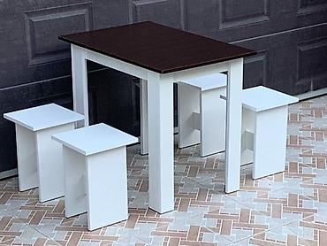 Masa və oturacaq dəstləri: Mətbəx üçün, Yeni, Açılmayan, Dördbucaq masa, 4 stul — 23