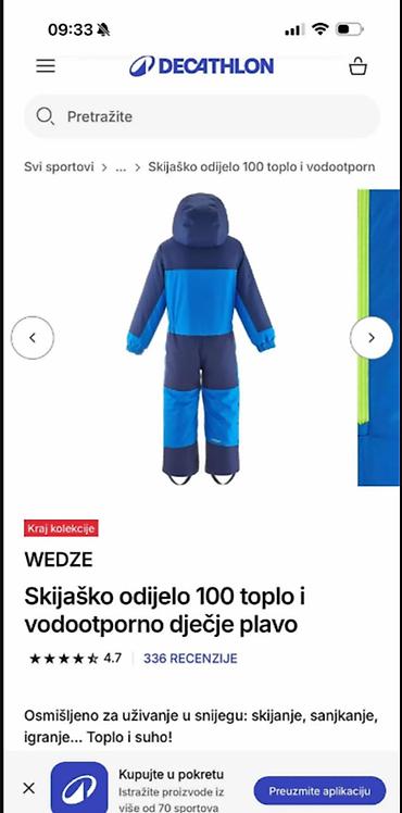 joma: Odlično WED'ZE original skafander/ski odelo za uzrast 3 godine — 3