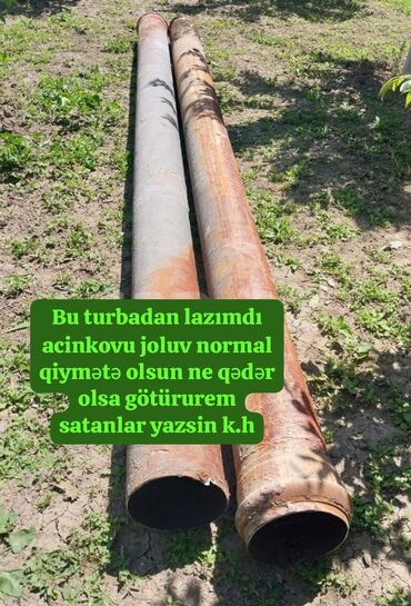 qazlı su: Металл, Труба, Бытовая, Для воды at lalafo.az qazlı su: Металл, Труба, Бытовая, Для воды