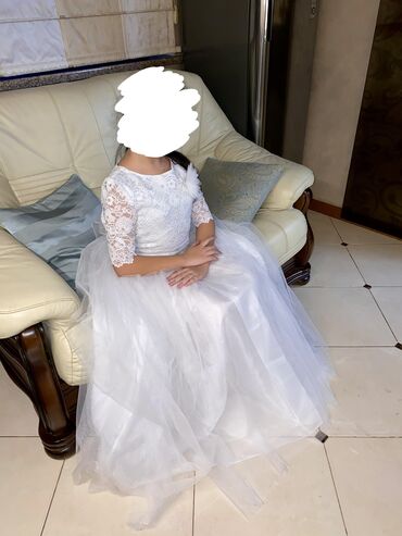 шикарное платье для девочки: Детское платье, цвет - Белый