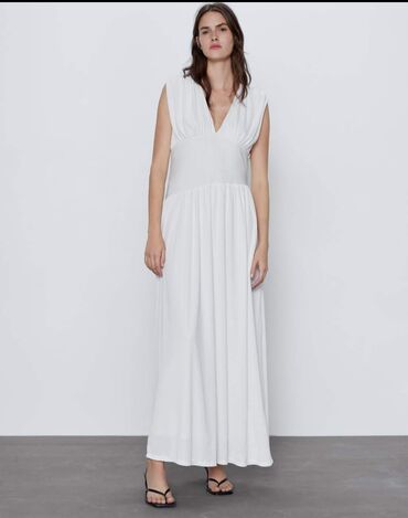 kućne haljine: Zara L (EU 40), bоја - Bela, Drugi stil, Na bretele