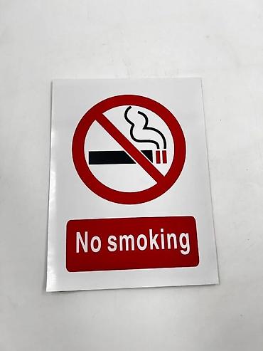 Рекламные щиты: Yapışqan NO smoking “No Smoking” İşarəsi – Sağlamlıq və Təhlükəsizlik — 2