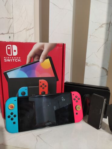 игры сега: Nintendo Switch OLED, отличное состояние, полный комплект. Прошитая