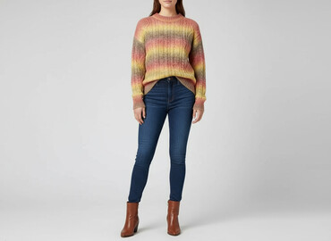 sweter w pandy: Светр жіночий, розмір XL