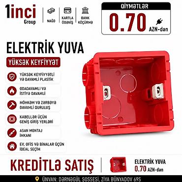 ELEKTRİK YUVA – yüksək keyfiyyətli və davamlı plastikdən