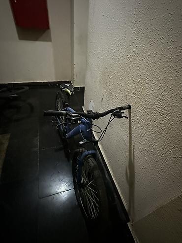 sadə velosiped: Şəhər və yüngül off-road üçün dağ velosipedi - Rəng: mavi gövdə, qara — 4