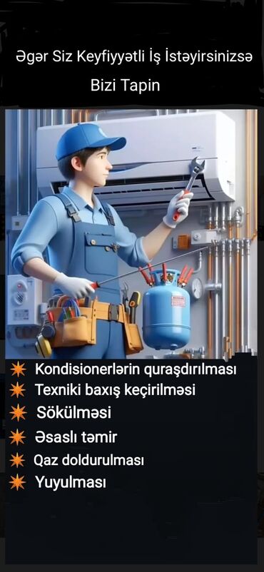 Kondisionerlər: Kondisioner Yeni, 40-45 kv. m, Split sistem, Kredit yoxdur, Ödənişli quraşdırma