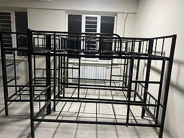 bunk bed: Двухъярусные кровати металлические 
качественные 9500 без матрас — 9