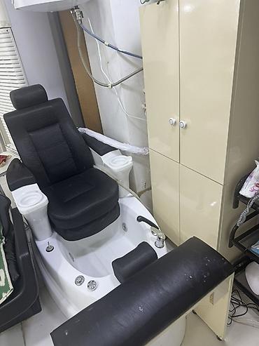 Salon, tibbi mebel: Gözəllik salonu avadanlıqları dəsti dırnaq masası 5 ədəd saç masası — 3