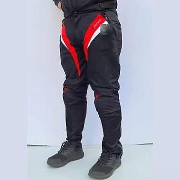Sportska odeća: Pantalone za motor sa štitnicima Dainese Air Tex crno crvene — 16