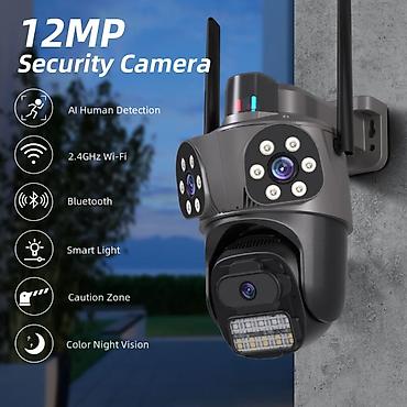 ev ucun kamera: 12MP Xarici Ağıllı Təhlükəsizlik Kamerası – IP66 suya davamlı - 12MP — 3
