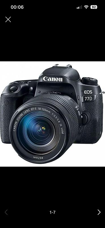 sony a7 iv: Canon EOS 77D DSLR + 18-135mm IS USM lens Fotoaparat tam işlək — 1