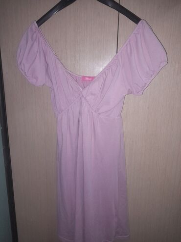 haljina lite: M (EU 38), bоја - Lila, Drugi stil, Kratkih rukava