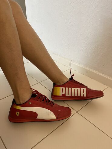 кеды puma: Кроссовкалар, 37, Puma, Колдонулган, түсү - Кызыл, Өзү алып кетүү