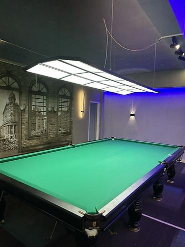Бильярдные столы: Бильярдный стол для русского бильярда с полным оснащением. 12 фут — 1
