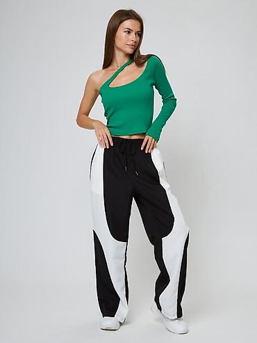 Спортивные штаны: Спортивные штаны unisex, силуэт oversize. - Дизайн: контрастные — 3