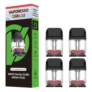 çaşka qəlyan: Vaporesso Kartrij. 3ml 0.8 om
1 karobka. içerisinde 4 eded