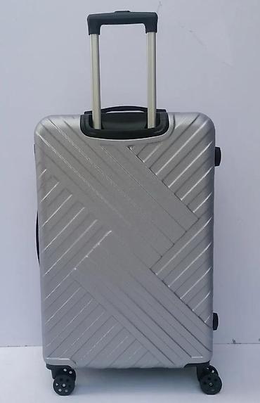 Putni koferi i torbe: Tvrdi kofer na točkiće – srebrni - Materijal: čvrsta ABS/plastika sa — 6