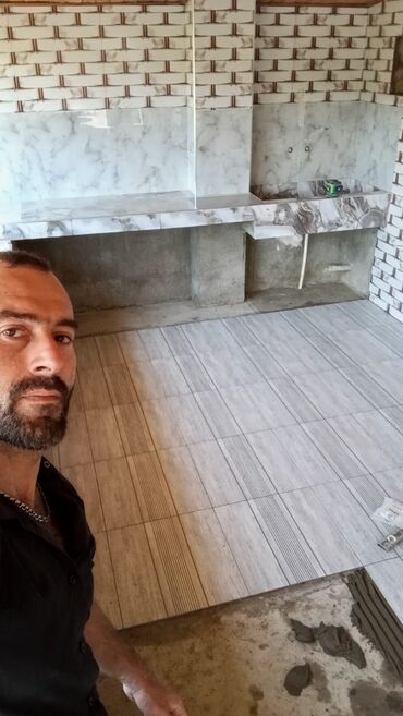 Plitə işləri: Mənzillər🏢, kotteclər🏘️,və digər obyektlərdə🏫🏟️ keramika plitələr🔳 — 5