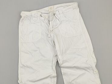 białe t shirty z dekoltem v: Штани 3/4 жіночі, New Look, L, стан - Хороший