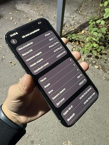 iphone 1e: IPhone 15 Pro, Б/у, 256 ГБ, White Titanium, 86 % — 3