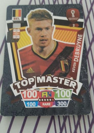 İncəsənət və kolleksiyalar: Məhsul: Futbol kolleksiya kartı – Kevin De Bruyne “Top Master” — 1