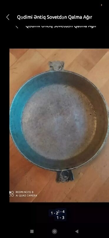 fanar yukle pulsuz: Qədimi Əntiq Sovetdən Qalma Böyuk ÇUQUN Tava Diametri 28 sm, 5-6 dəfə