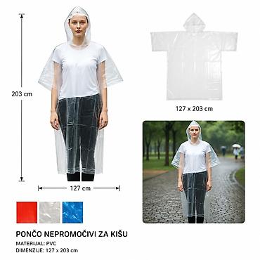 KMT Za odrasle jednokratna kabanica 5201307 Praktična jednokratna