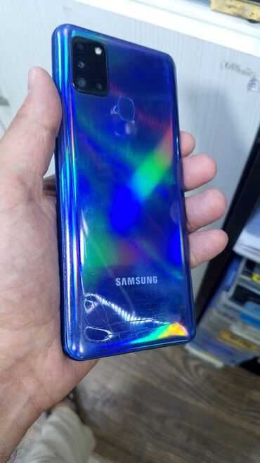 samsung a21s ekran: Samsung Galaxy A21S, rəng - Göy, Barmaq izi