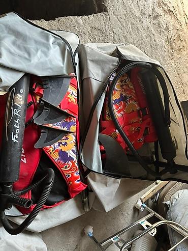 Водный транспорт: Надувная доска для сапсерфинга в комплекте с насосом Feather Lite — 5