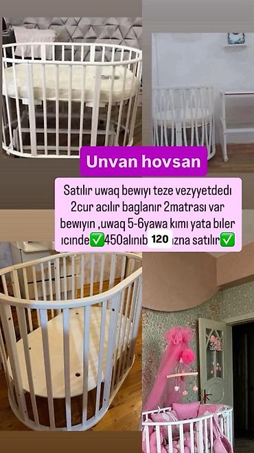 oyun manitoru: Uşaq beşiyi – transformasiya olunan, ağ rəngdə taxta model. İki cür — 1