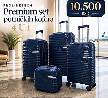 torba za dokumente: PROLINETECH Premium set putničkih kofera – 4 u 1 Elegantni set kofera — 1