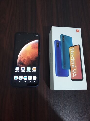 masin karopkasi: Xiaomi Redmi 9A, 32 ГБ, цвет - Синий, 
 Две SIM карты