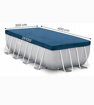 rostilj: INTEX Prekrivač za pravougaoni bazen 400 x 200 cm (28037) Novo — 2